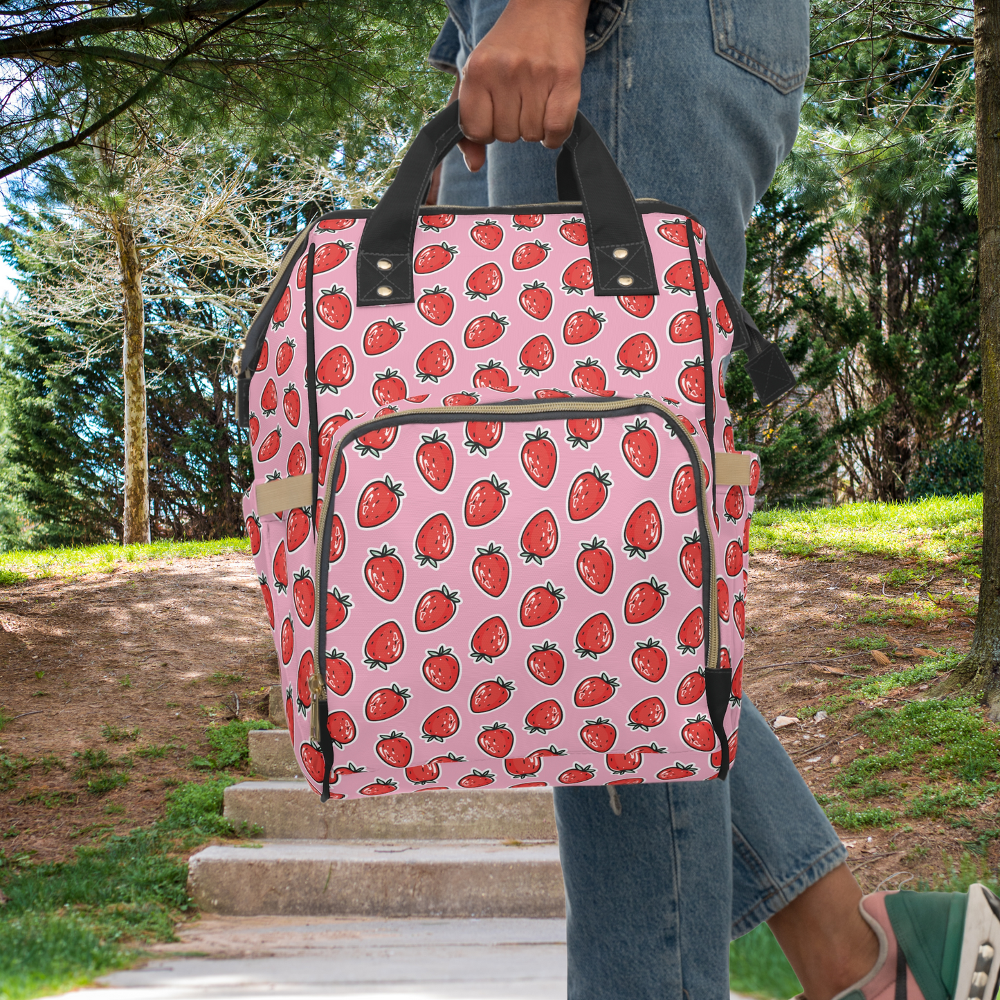 Berry Sweet: Cute Strawberry Multifunctional Backpack