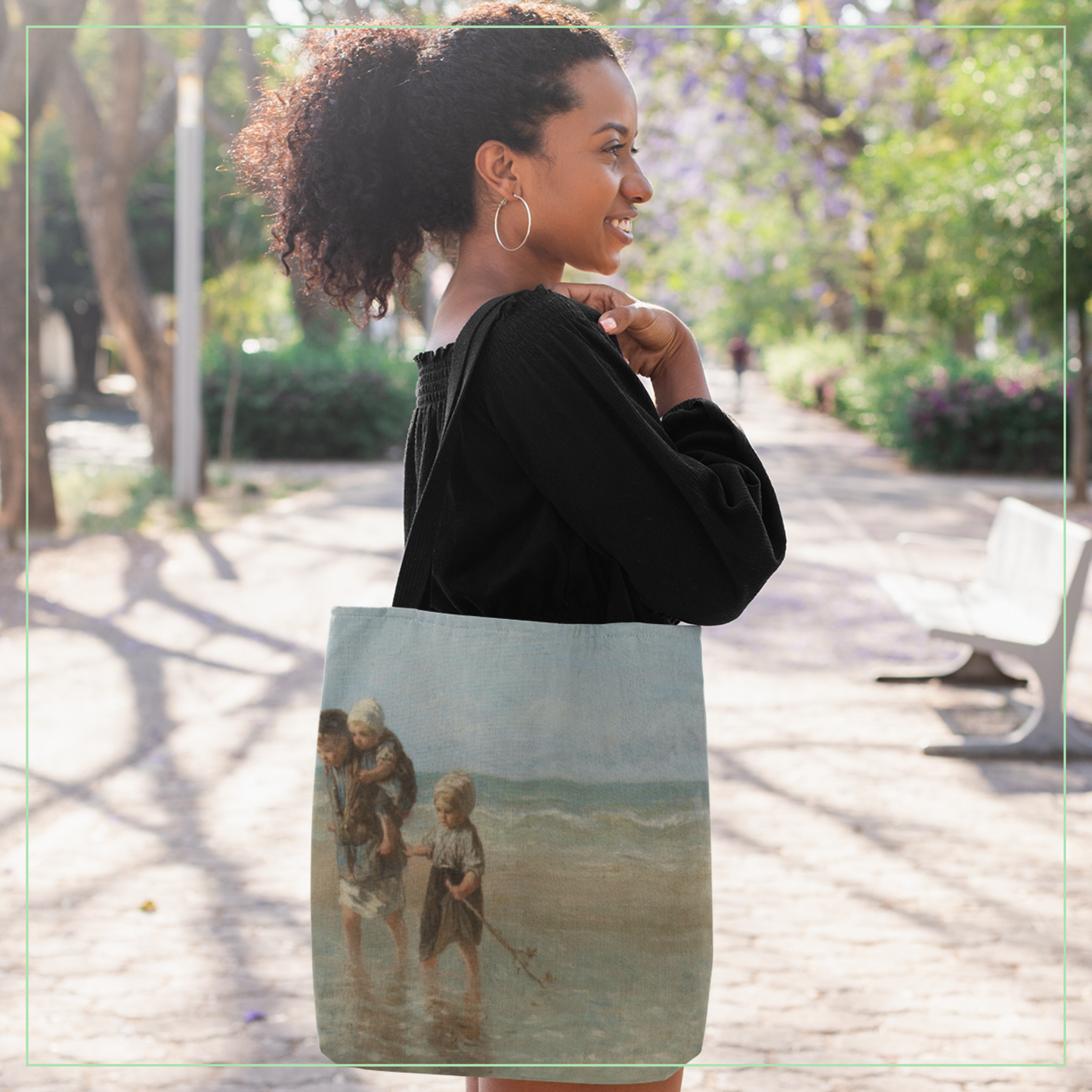Art Tote Bag - Famous Painting Print from Dutch Painter Jozef Israels