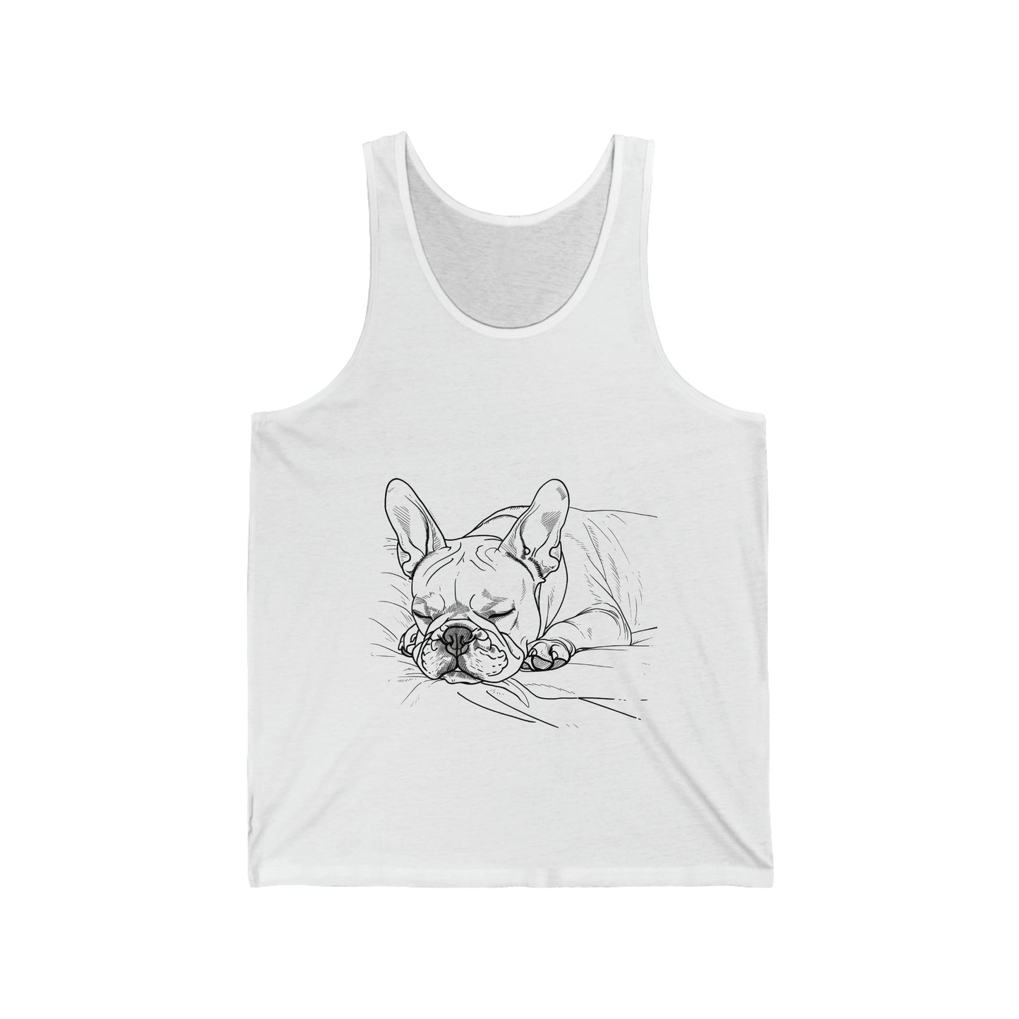 Frenchie Line-Art Tank Top