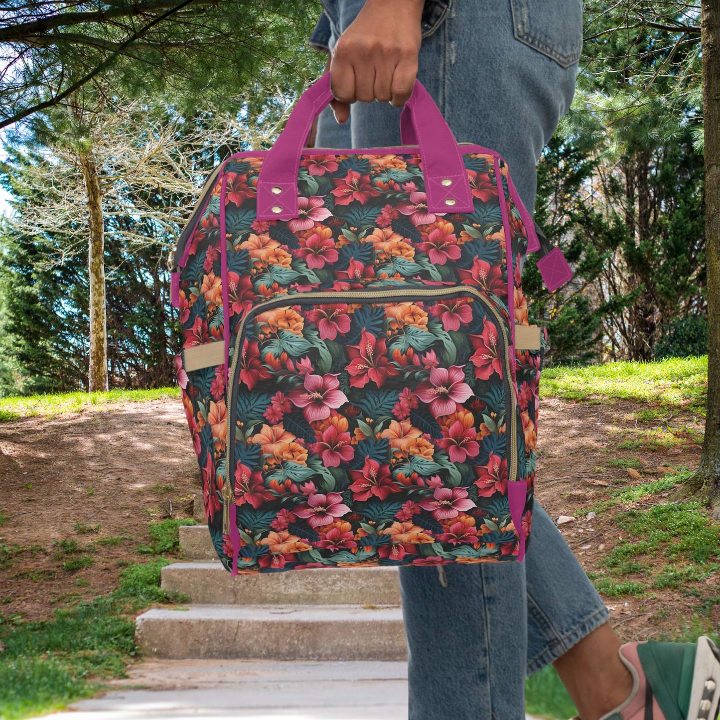 Tropical Bliss Multifunctional Backpack for Every Adventure