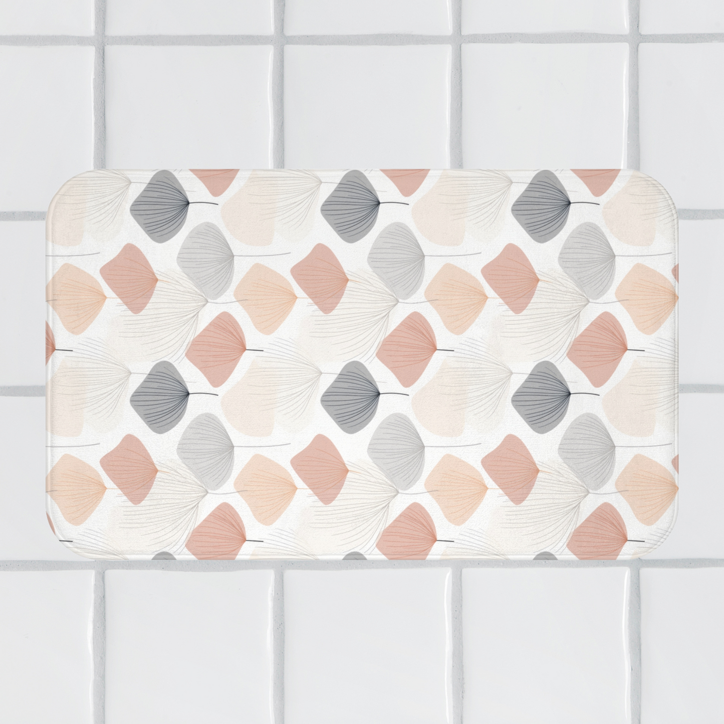 Abstract Petal Harmony Bath Mat