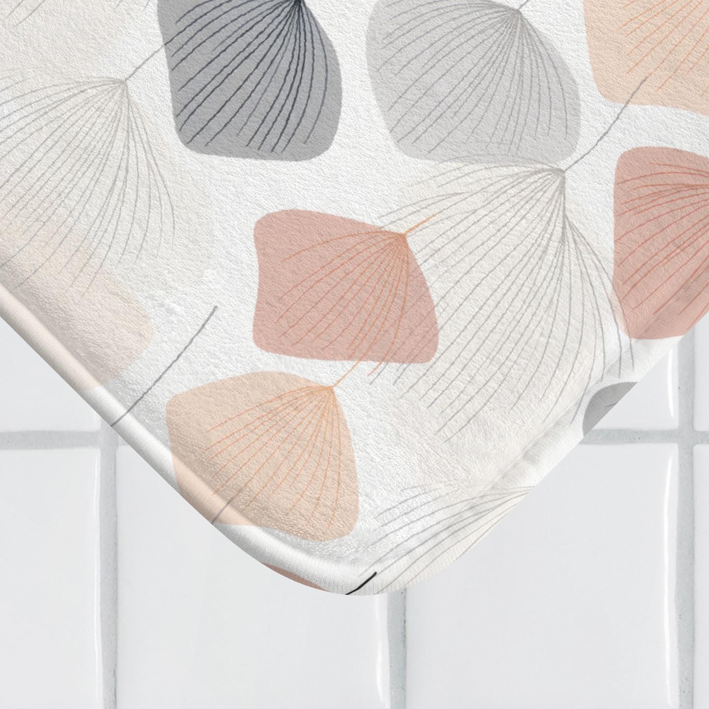 Abstract Petal Harmony Bath Mat