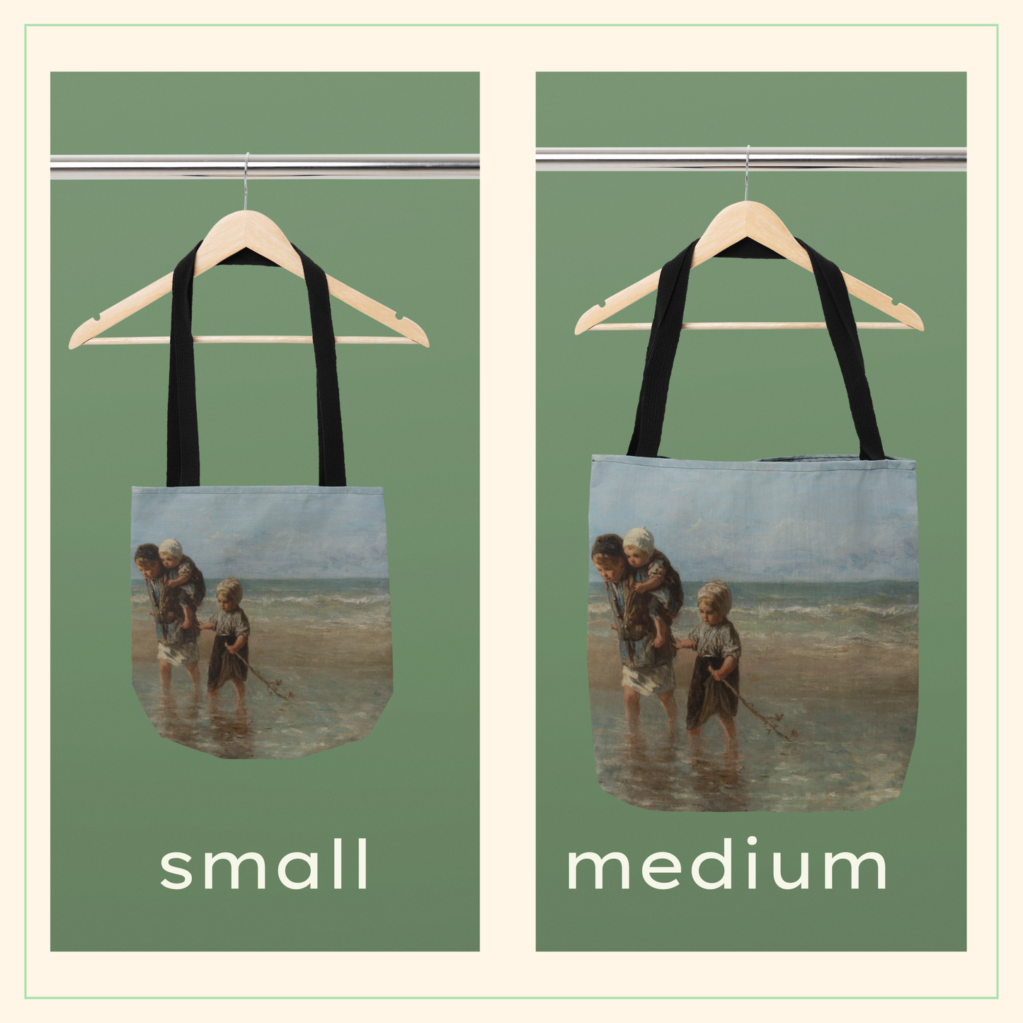 Art Tote Bag - Famous Painting Print from Dutch Painter Jozef Israels