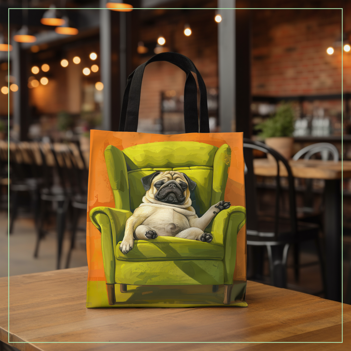 Nap King Pug - Pug & Chill Tote Bag Collection