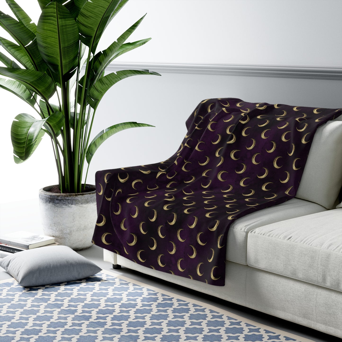 Mystic Moon - Sherpa Fleece Blanket