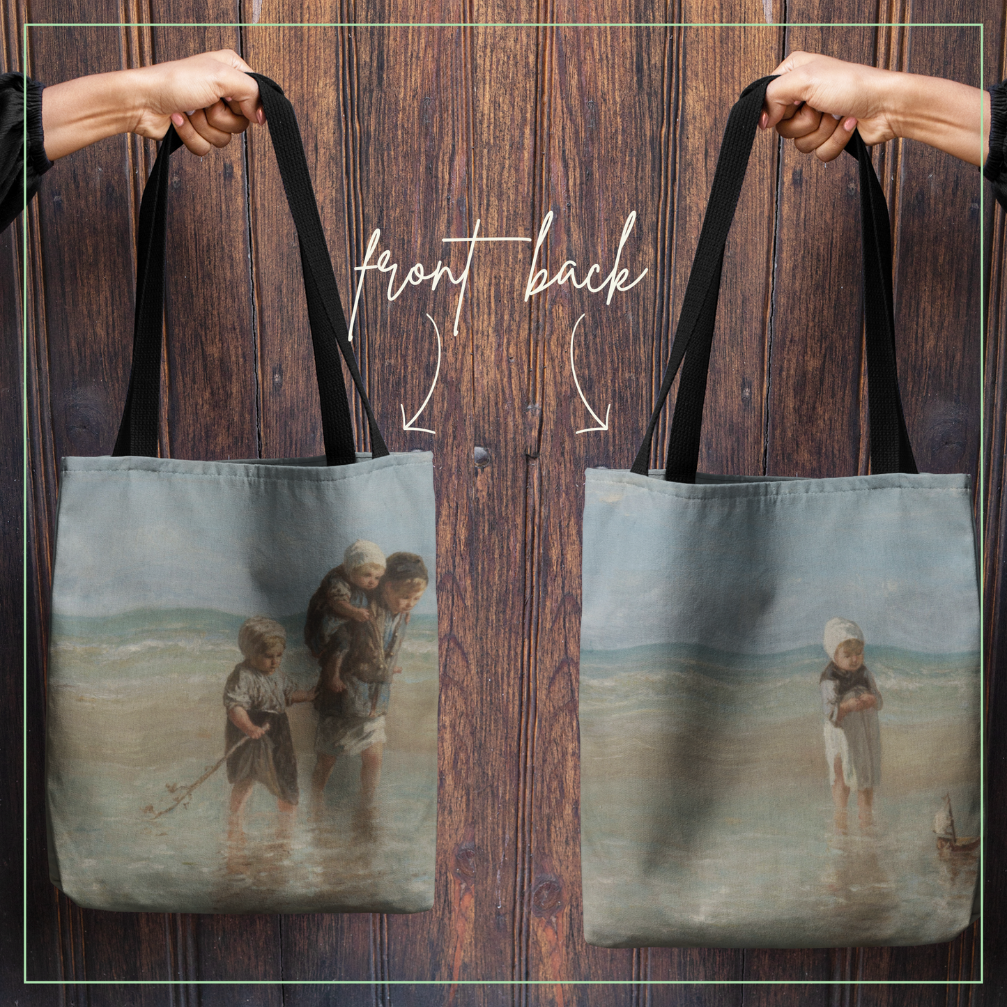 Art Tote Bag - Famous Painting Print from Dutch Painter Jozef Israels