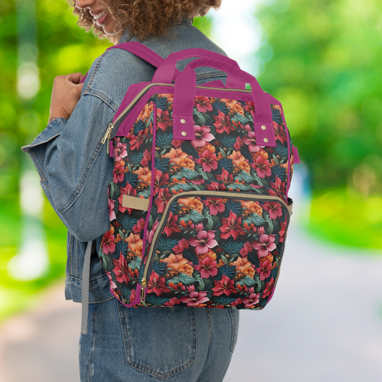 Tropical Bliss Multifunctional Backpack for Every Adventure
