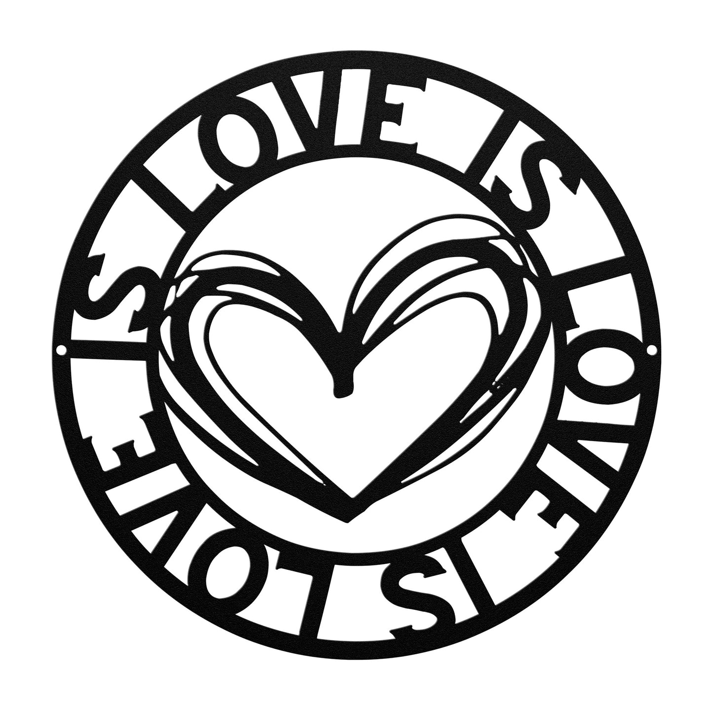 Love is Love Metal Wall Art