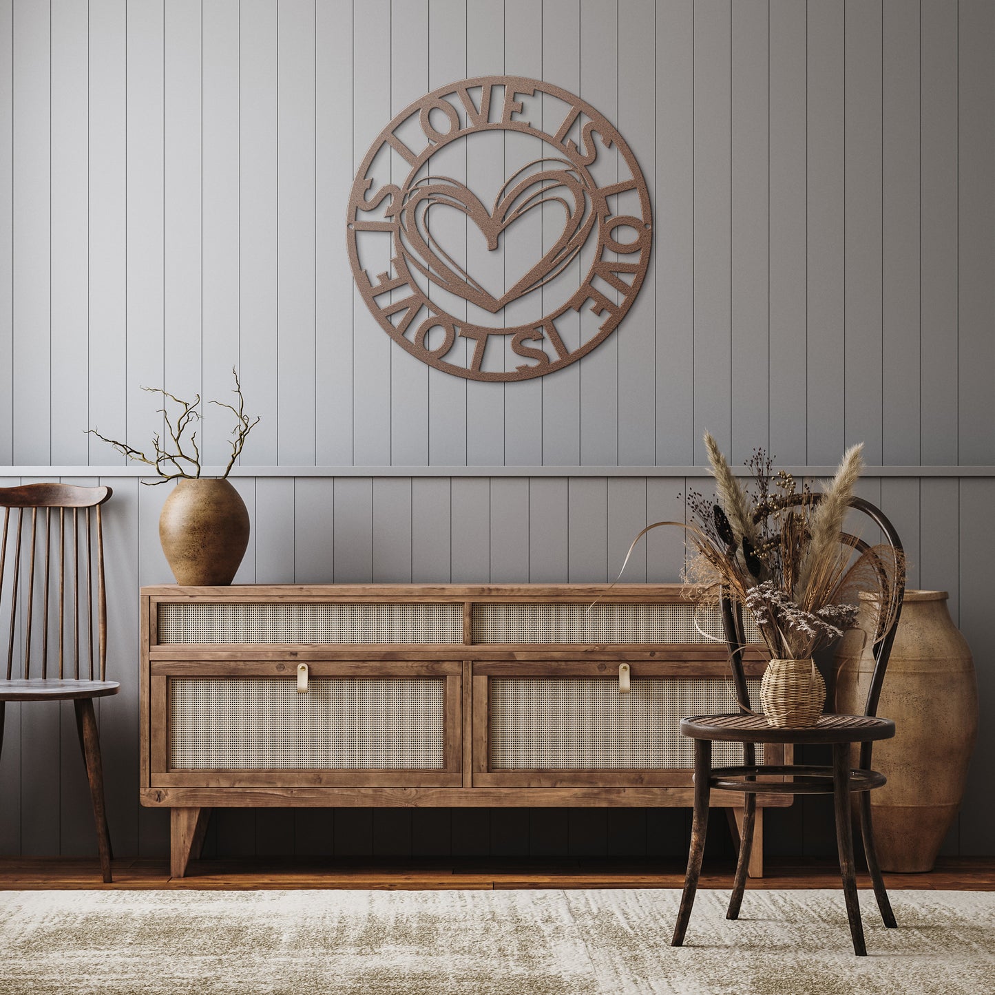 Love is Love Metal Wall Art
