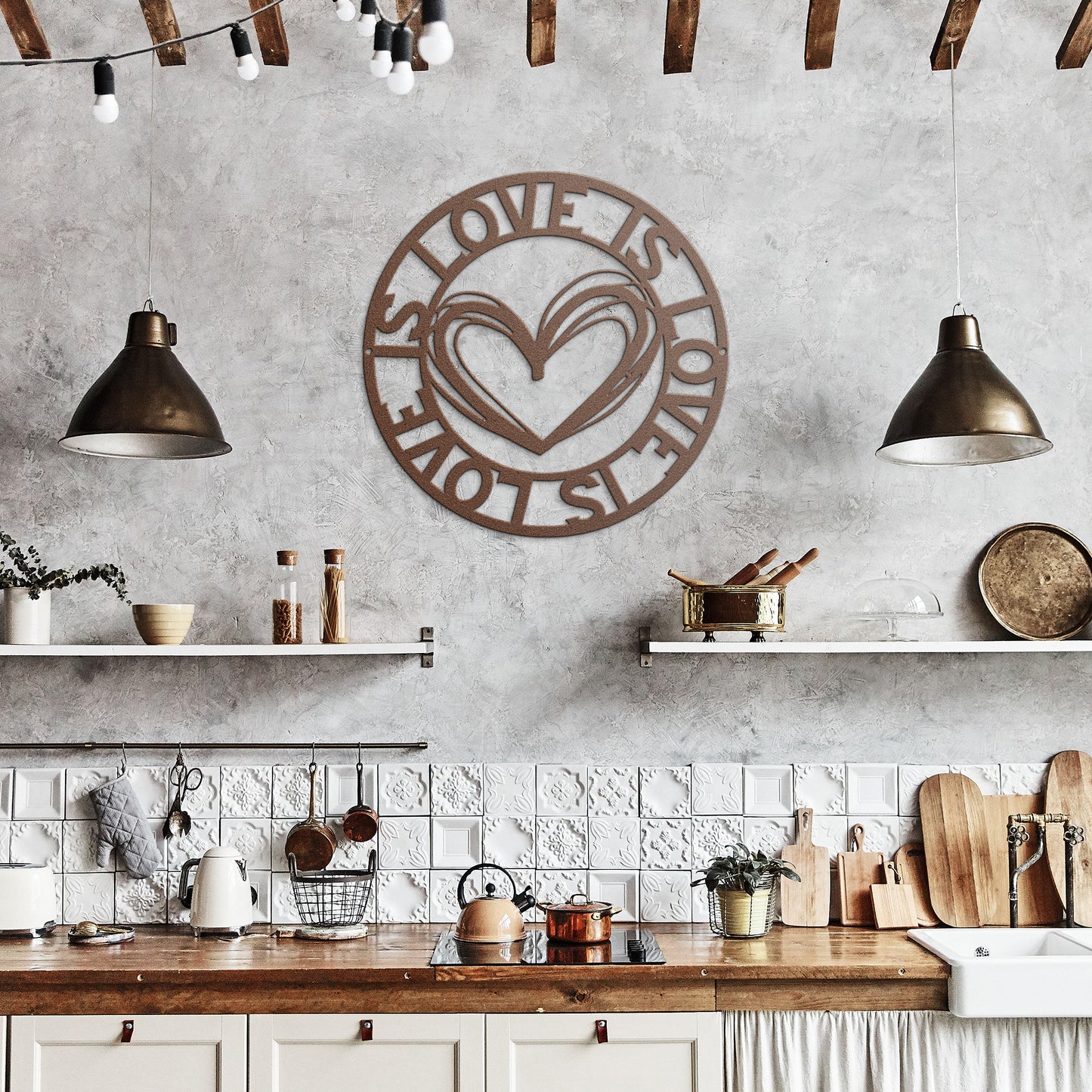 Love is Love Metal Wall Art