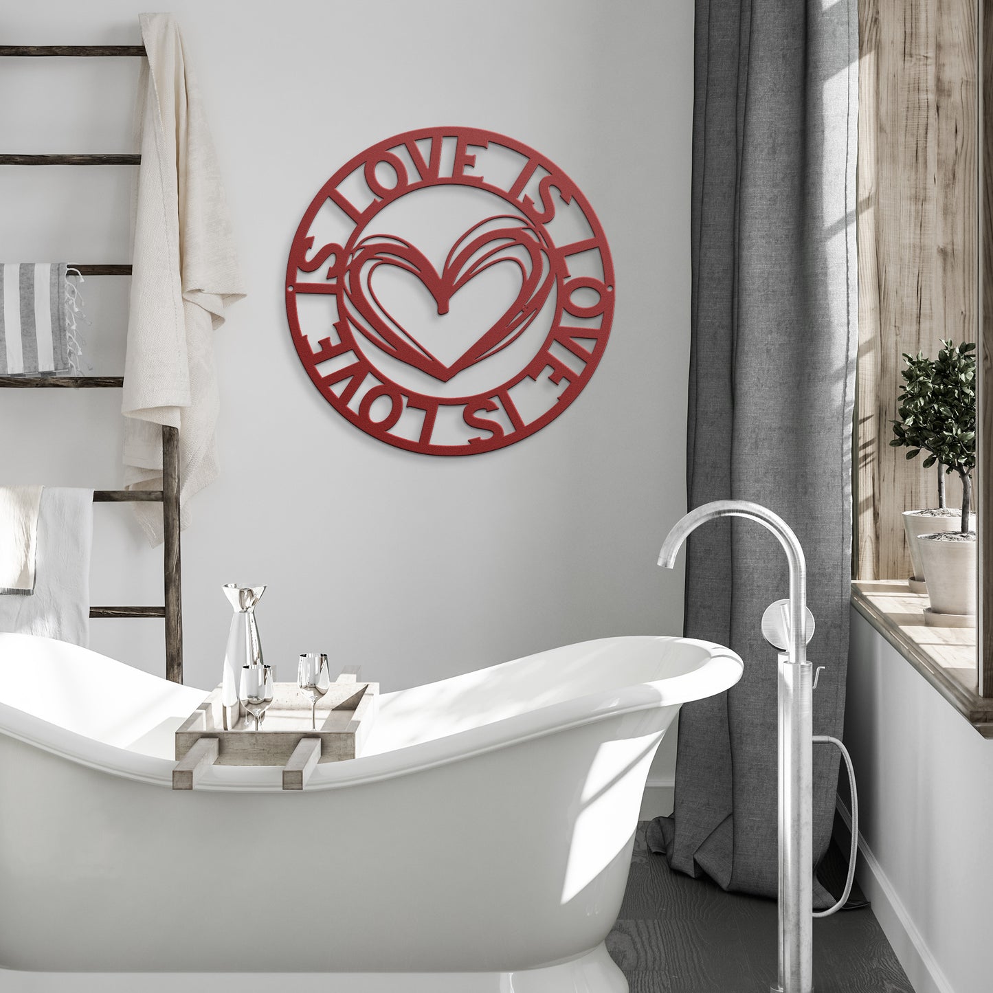 Love is Love Metal Wall Art