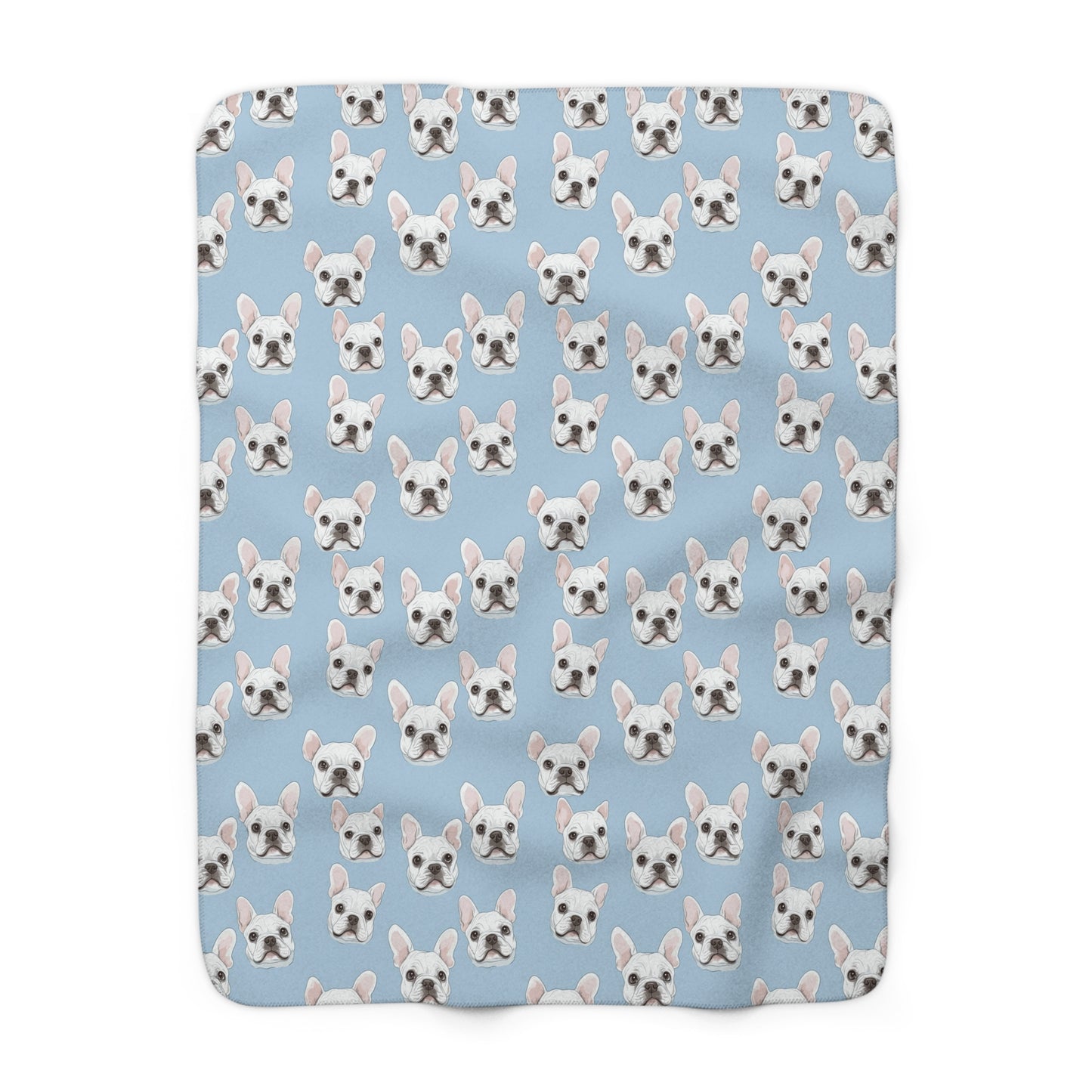 Blanket Blue Pattern Sherpa Fleece Blanket