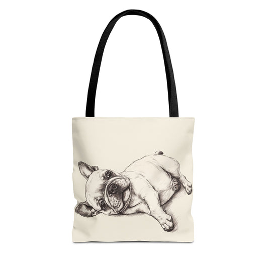 Snuggles and Snoozes - French Bulldog Tote Bag