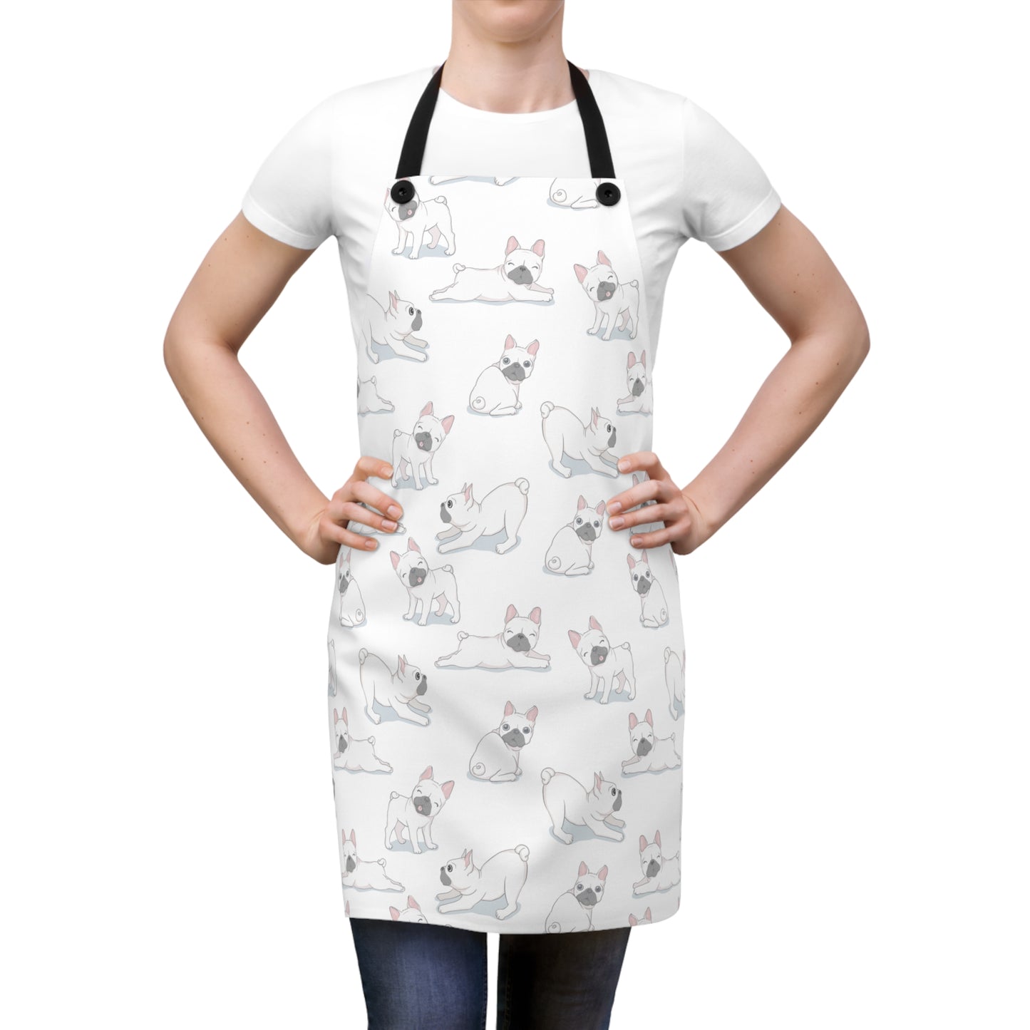 Stretches and Snuggles - French Bulldog Apron