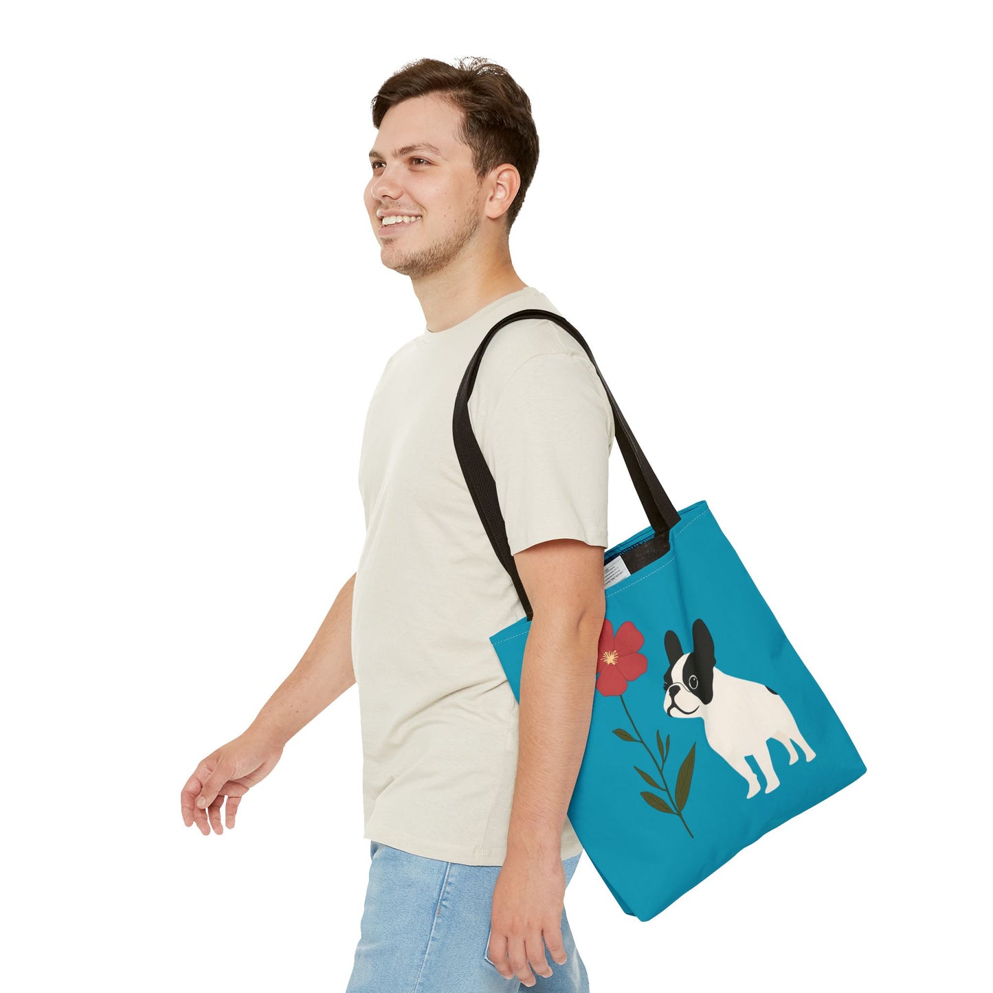 Curious - French Bulldog Tote Bag