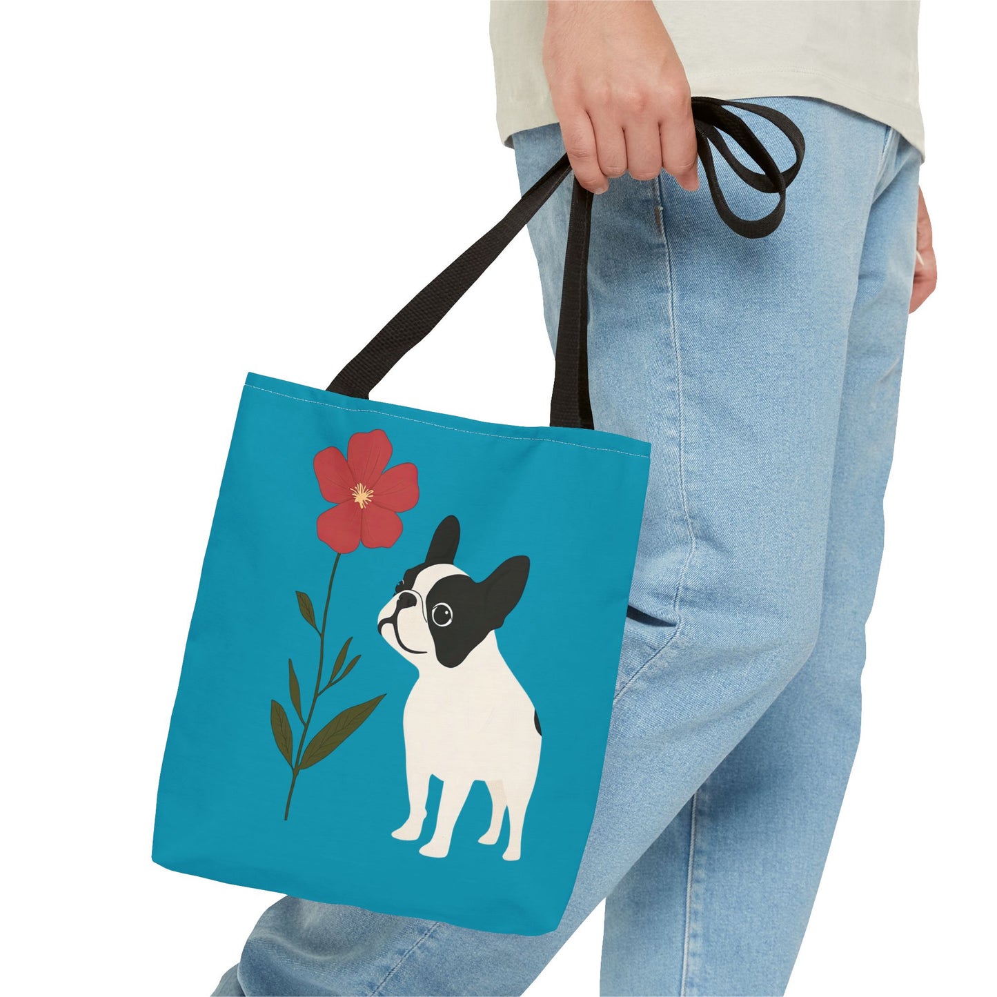 Curious - French Bulldog Tote Bag