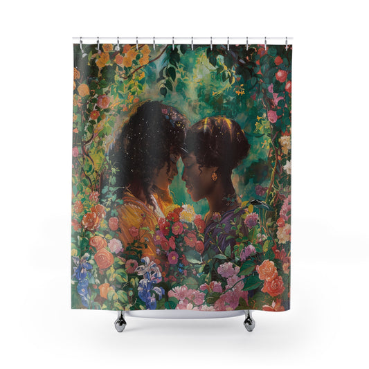 Garden of Love - Vintage Queer Love Shower Curtain Collection