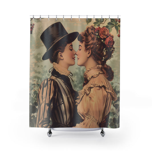 Victorian Love Secret - Vintage Queer Love Shower Curtain Collection