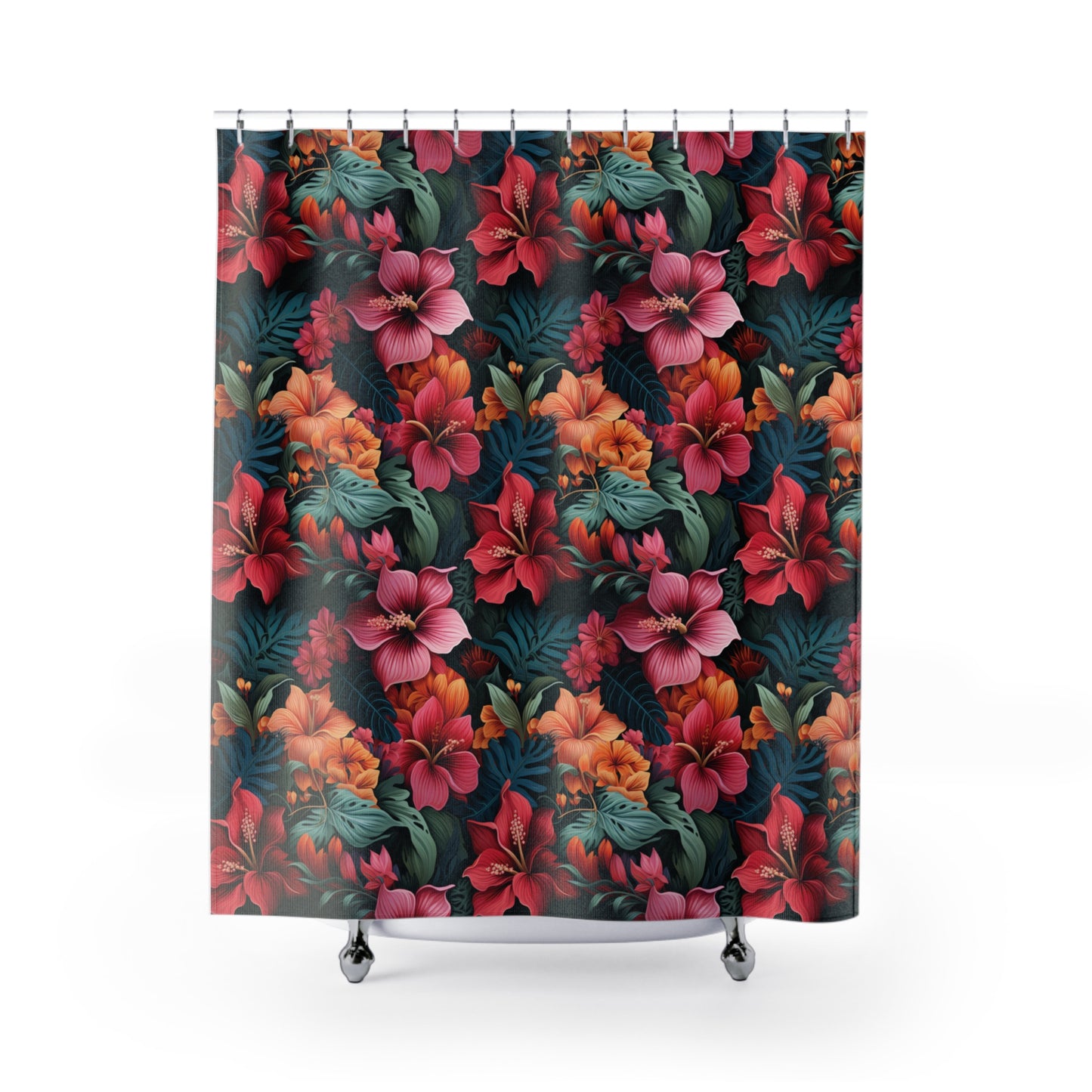 Exotic Flowers Shower Curtain