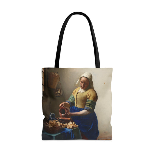 Art Tote Bag - Famous Painting Print from Dutch Painter Johannes Vermeer