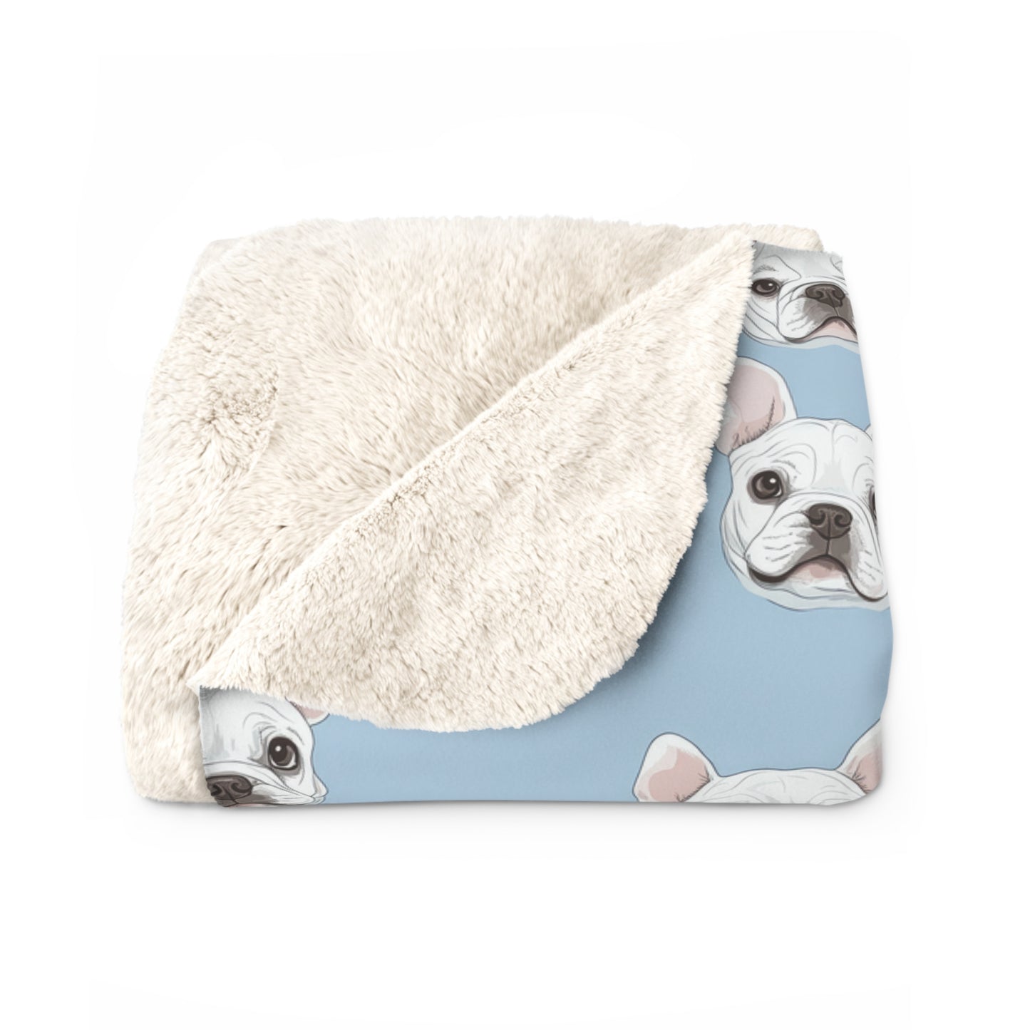 Blanket Blue Pattern Sherpa Fleece Blanket