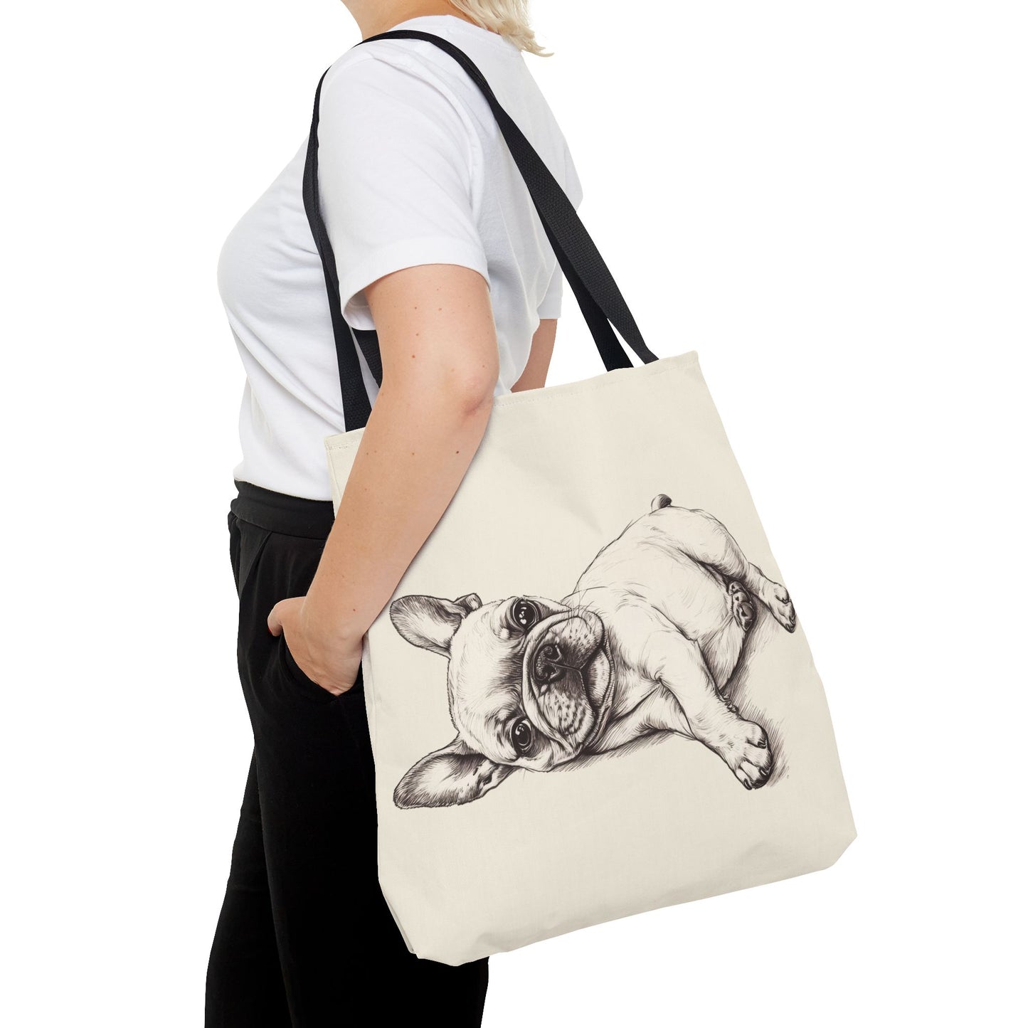 Snuggles and Snoozes - French Bulldog Tote Bag