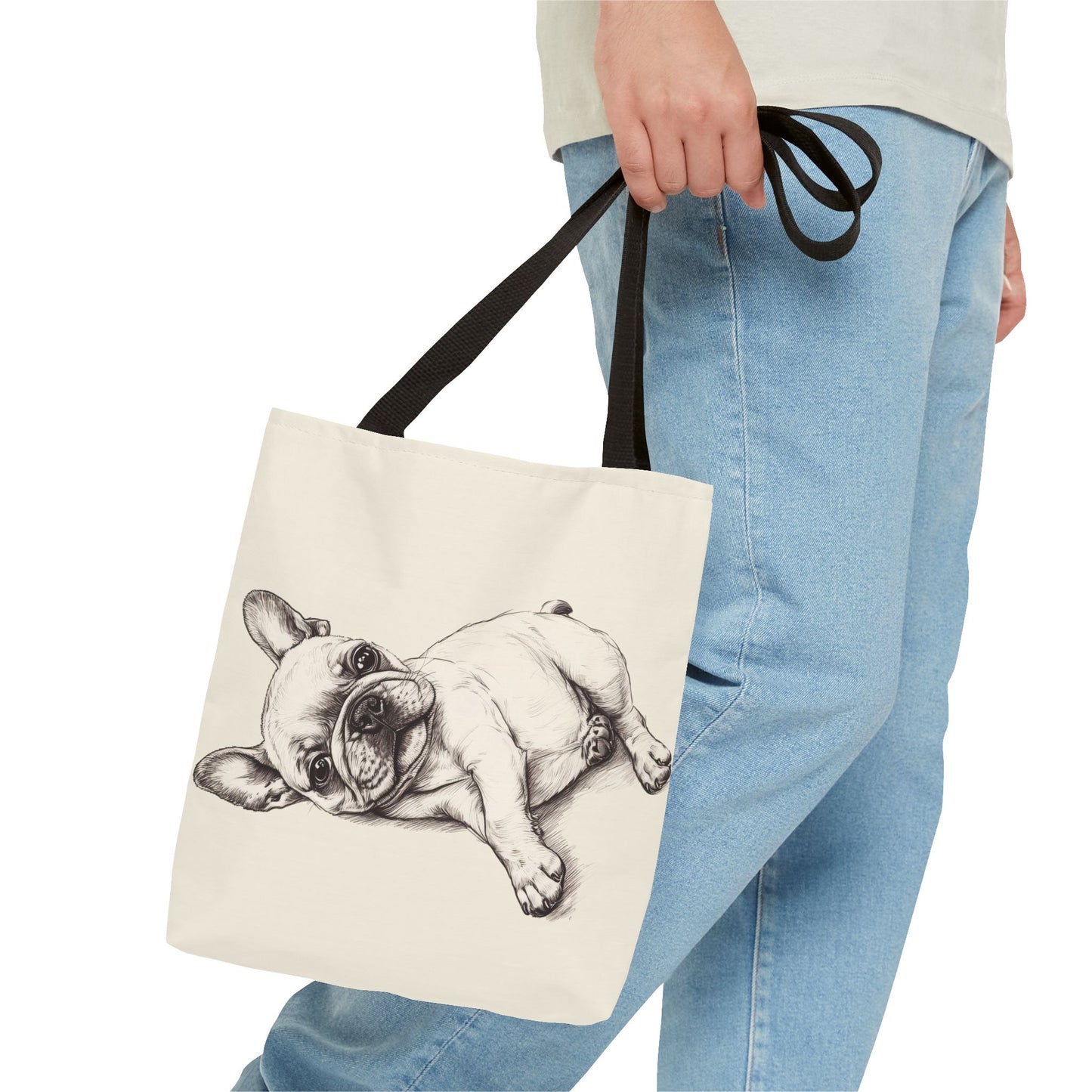 Snuggles and Snoozes - French Bulldog Tote Bag