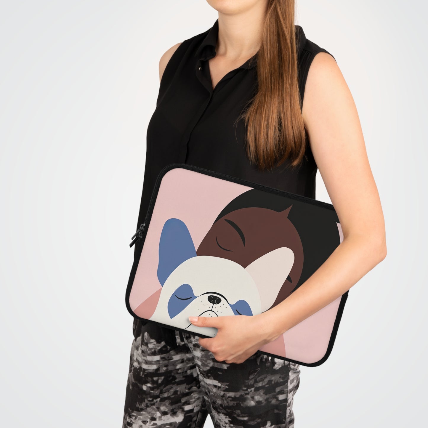 Frenchie Embrace - Laptop Sleeve