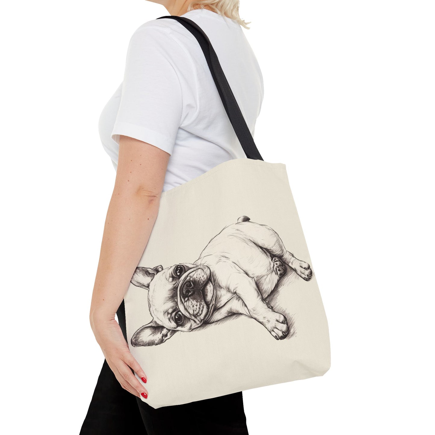 Snuggles and Snoozes - French Bulldog Tote Bag