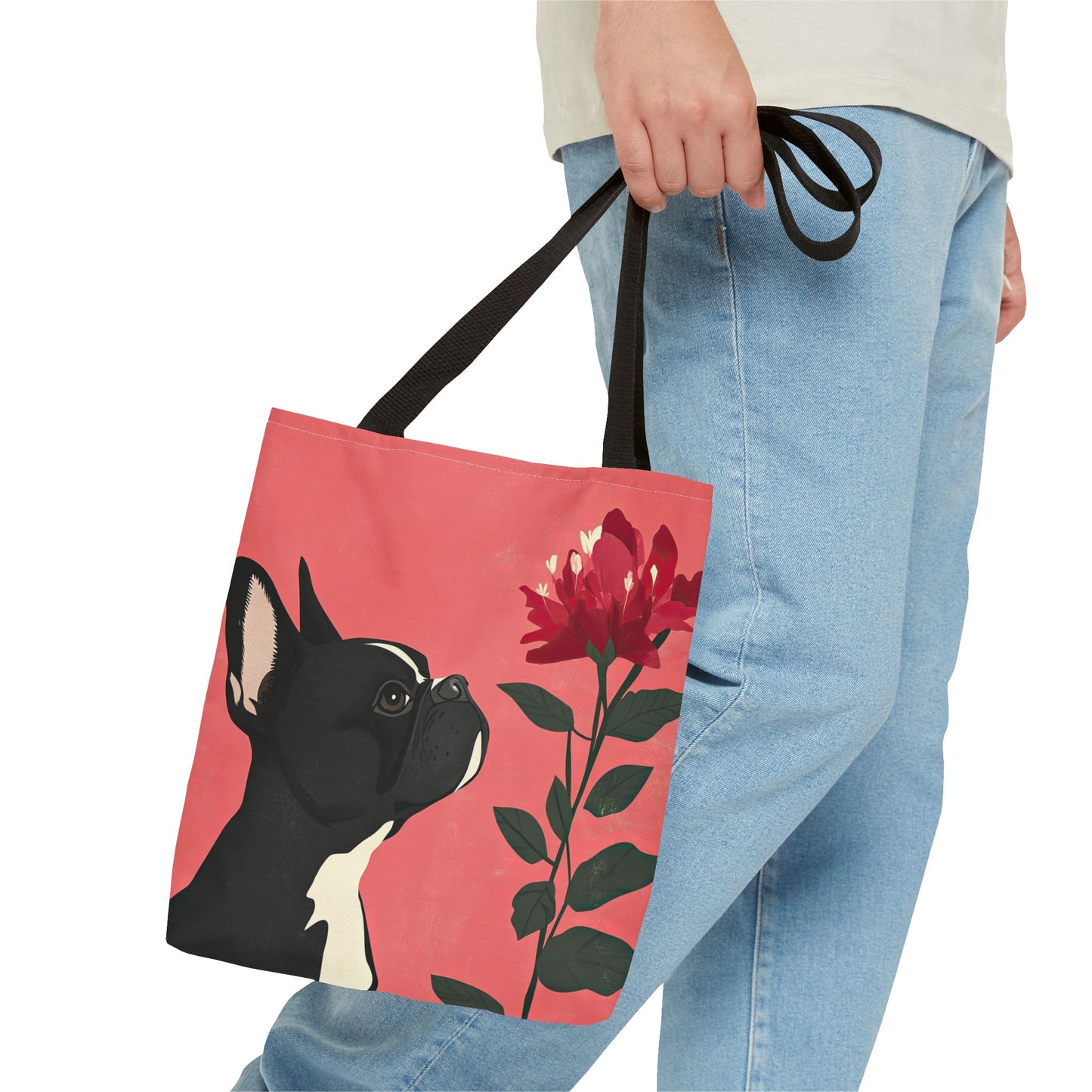 Frenchie Bloom - French Bulldog Tote Bag