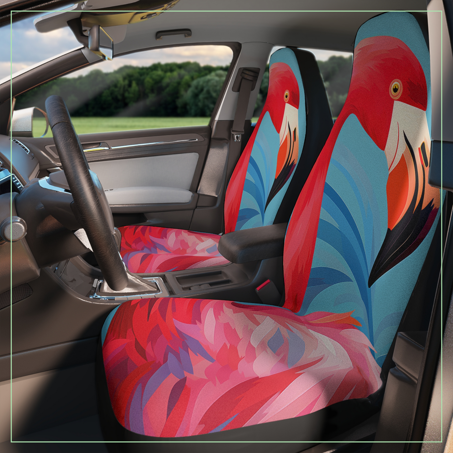 Flamingo Finesse Car Seat Covers