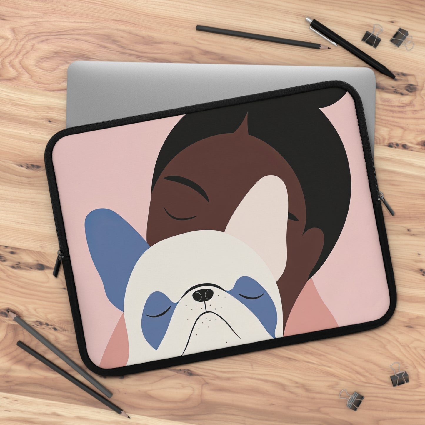 Frenchie Embrace - Laptop Sleeve