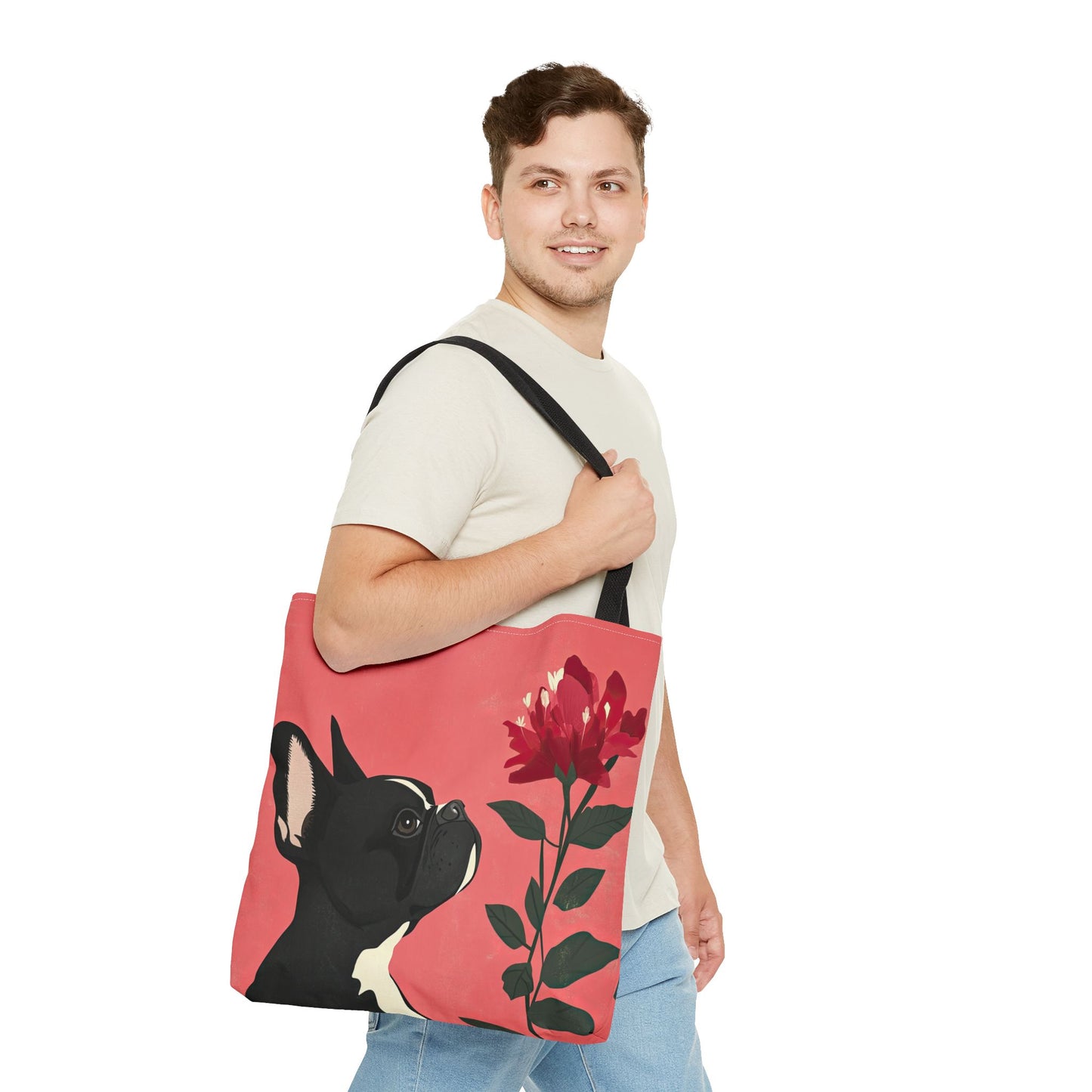 Frenchie Bloom - French Bulldog Tote Bag