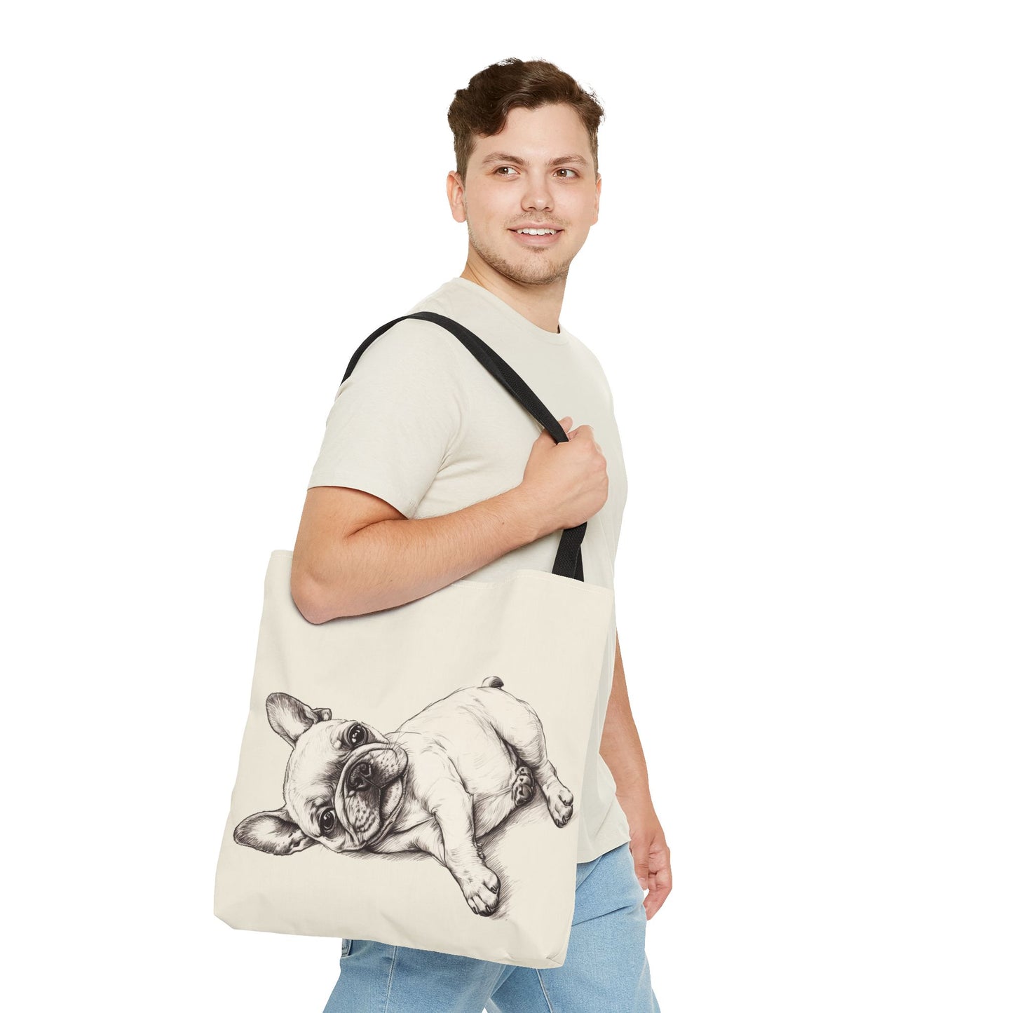 Snuggles and Snoozes - French Bulldog Tote Bag