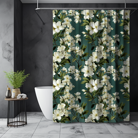 Vintage Jasmine Vine Shower Curtain