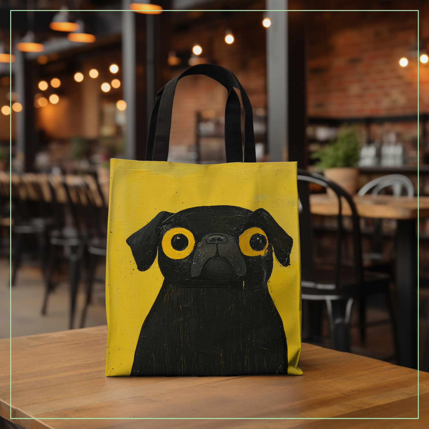 Bewildered - Pug Tote Bag Collection
