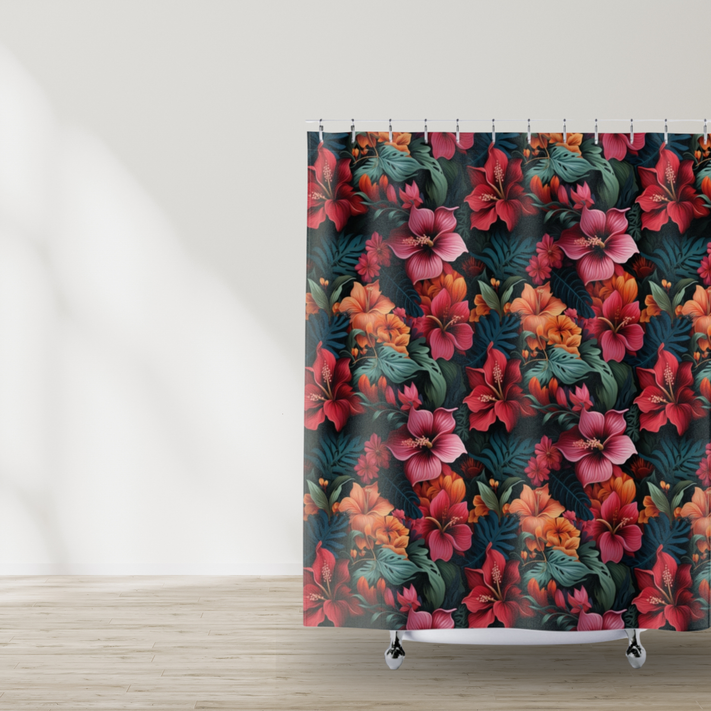 Exotic Flowers Shower Curtain