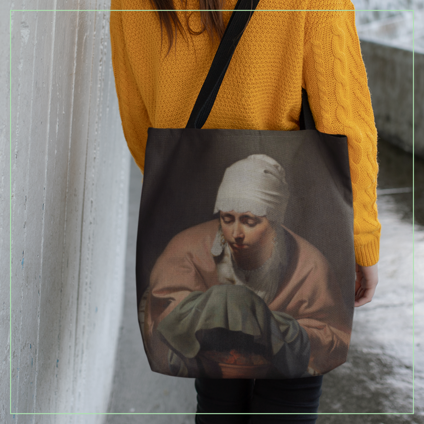 Art Tote Bag - Famous Painting Print from Dutch Painter Van Everdingen