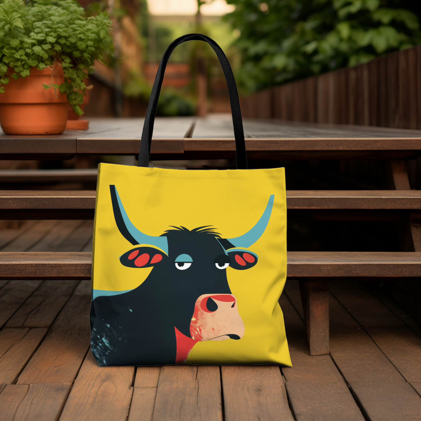 Moody Cow - Tote Bag