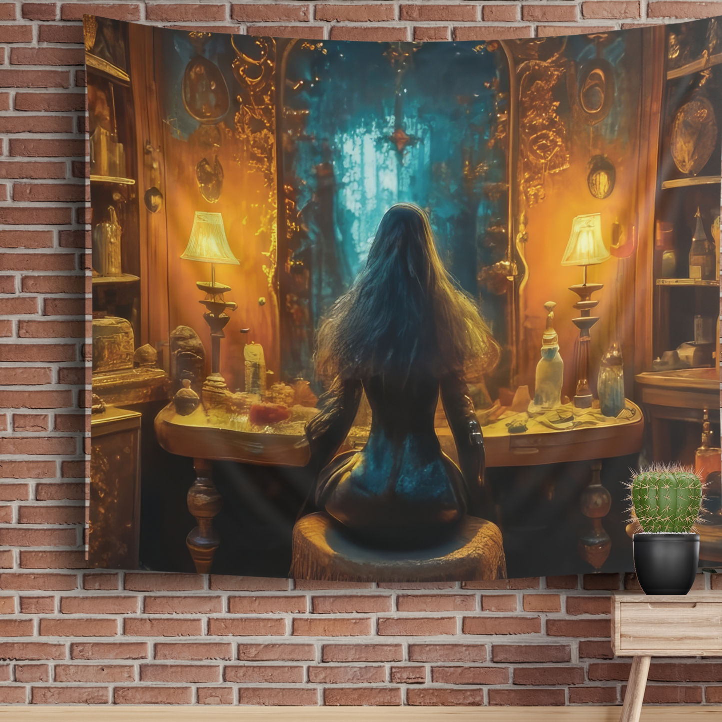 Enchanted Vanity: Indoor Wall Tapestry