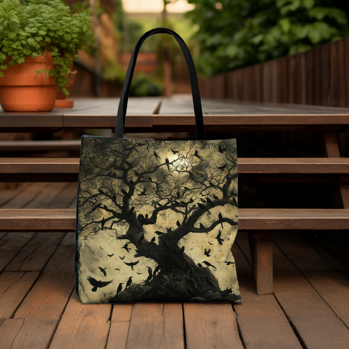 Moonlit Ravens - Tote Bag