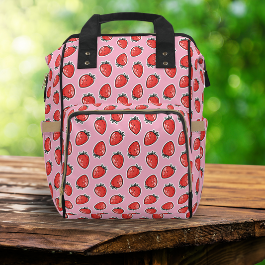 Berry Sweet: Cute Strawberry Multifunctional Backpack