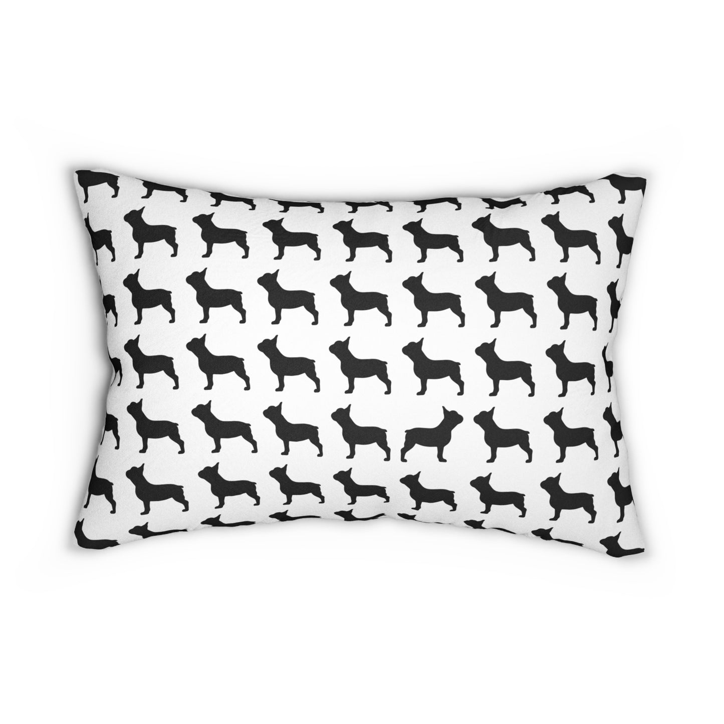 Black & White - French Bulldog Lumbar Pillow