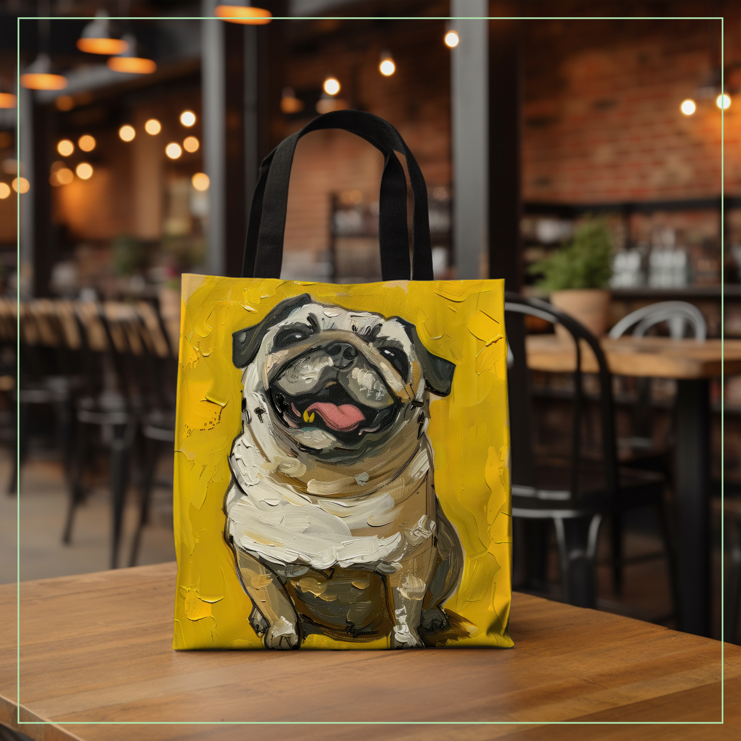 Jolly Pug - Pug Tote Bag Collection