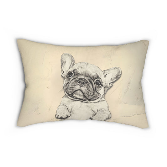 Snooze & Snuggles - French Bulldog Lumbar Pillow