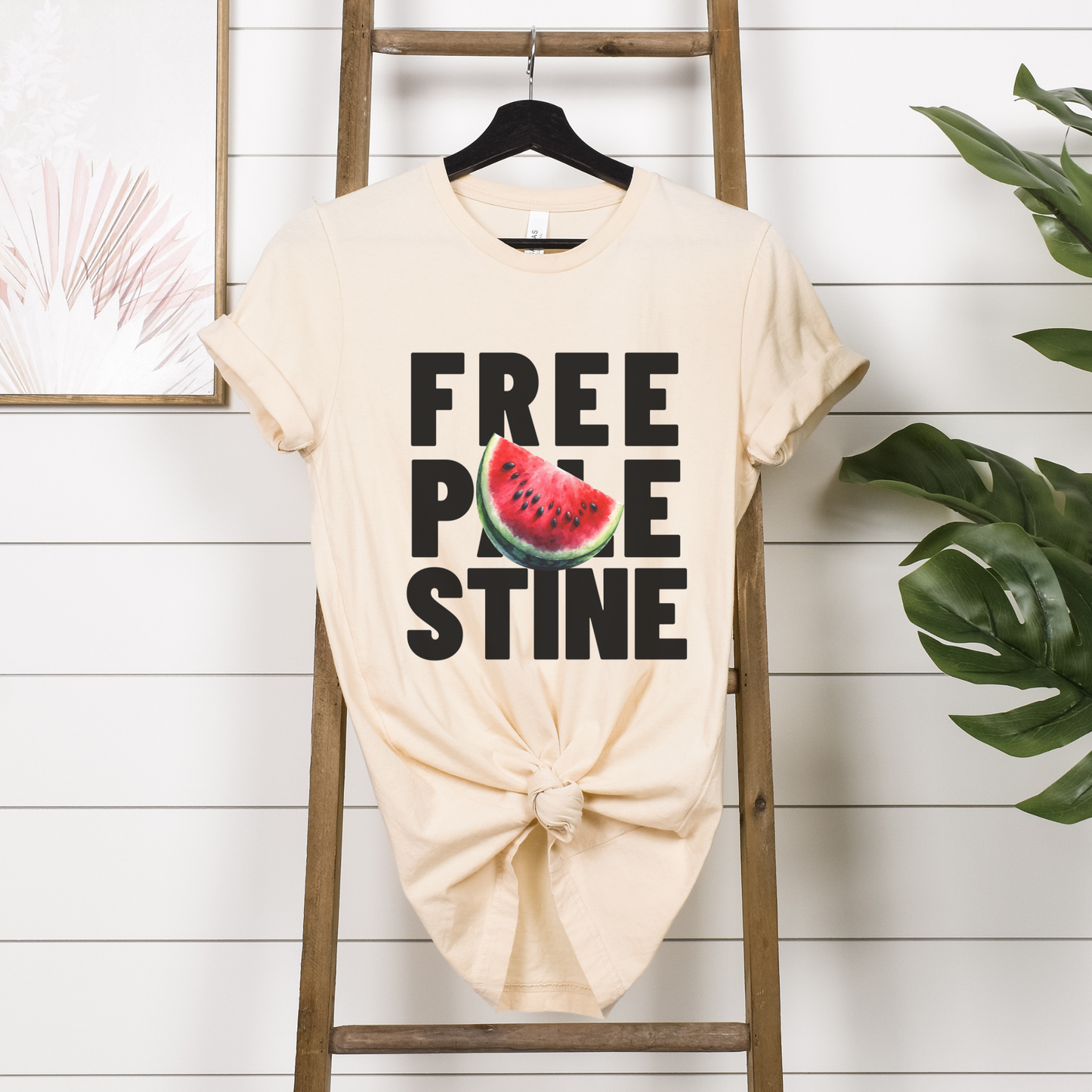 Free Palestine Water Melon T-shirt - Pro Palestine Collection