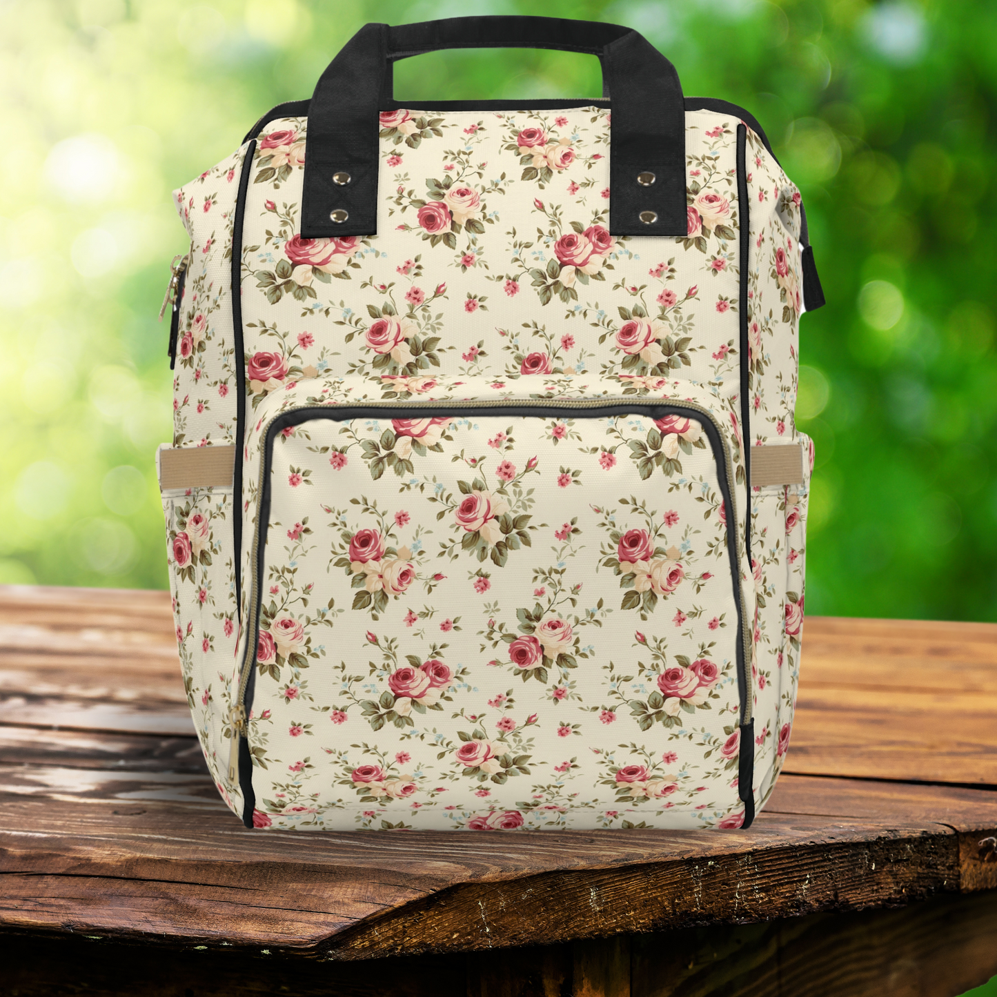 Retro Rose Multifunctional Backpack