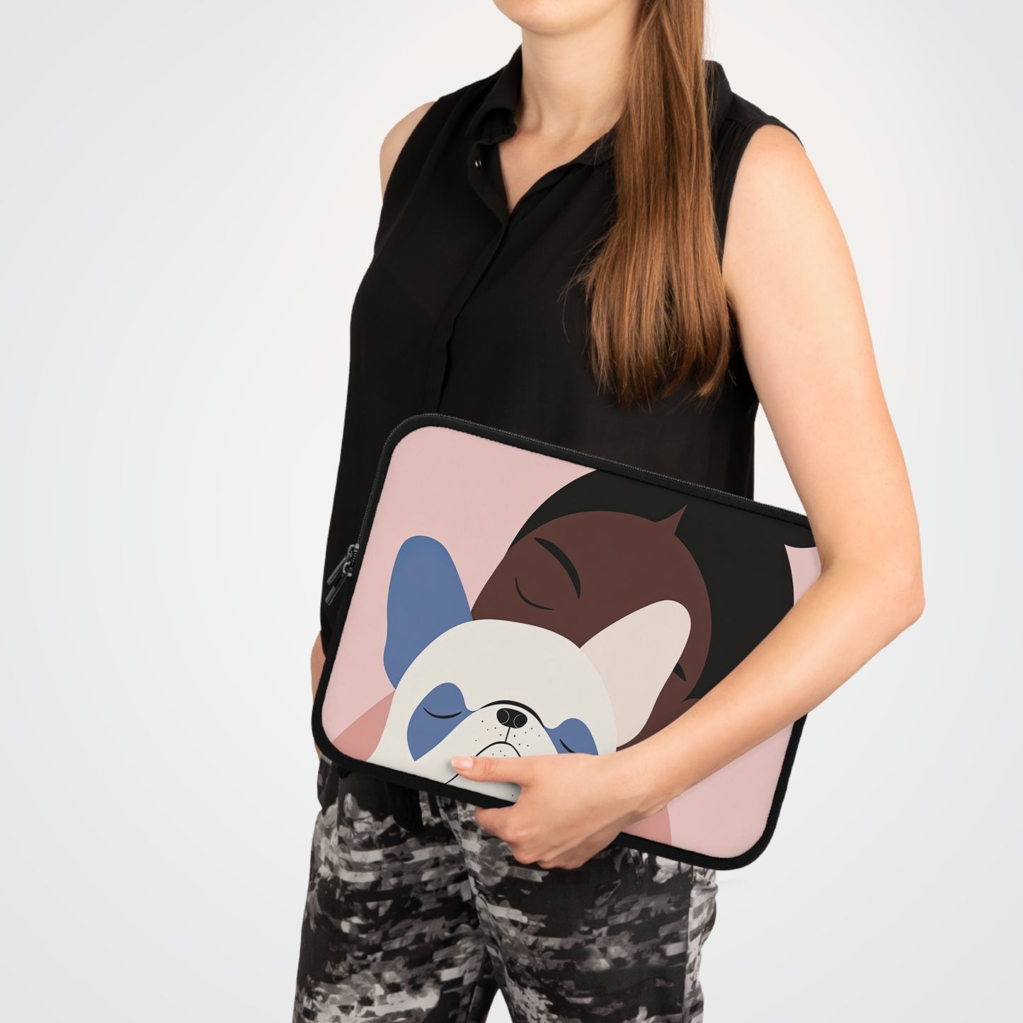 Frenchie Embrace - Laptop Sleeve