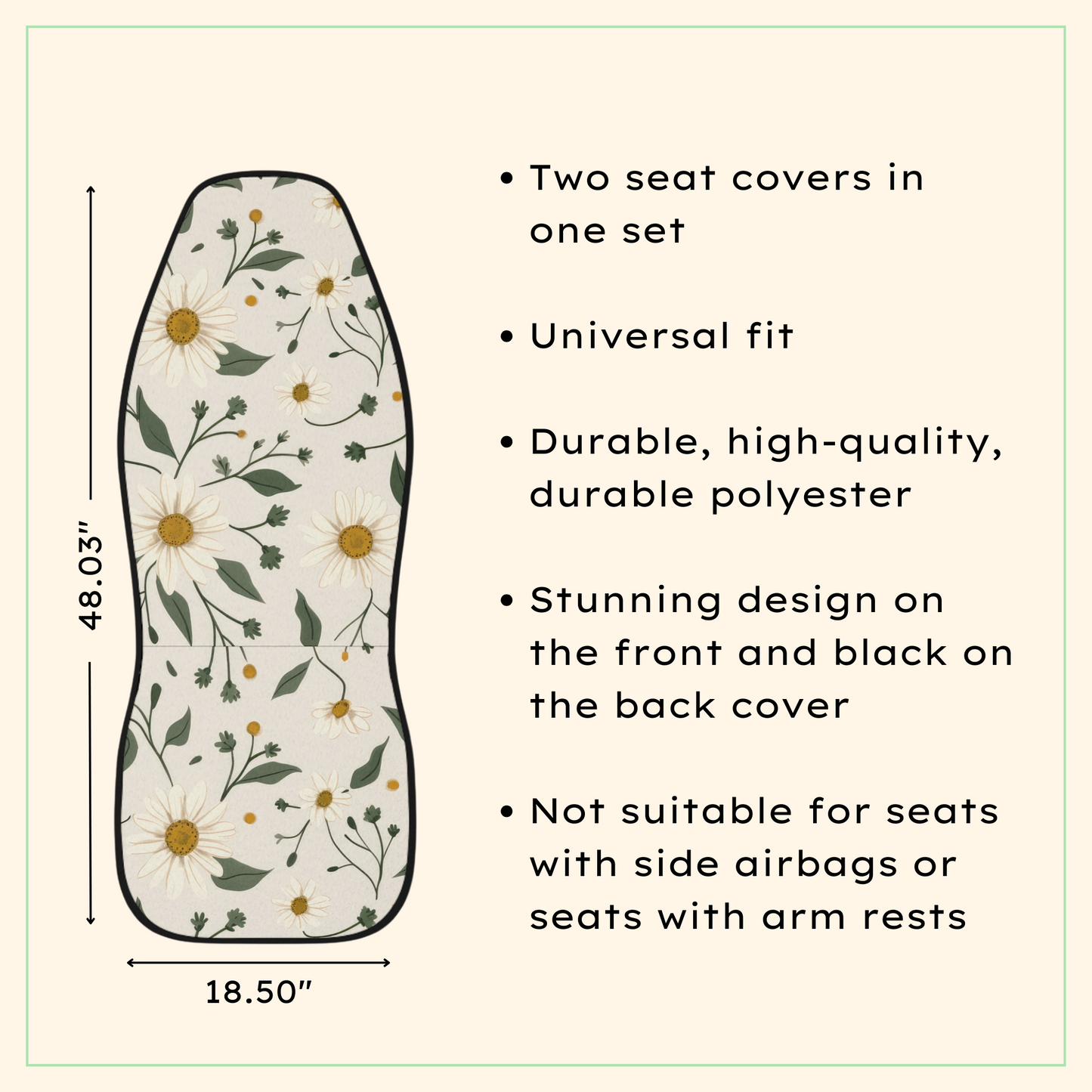 Daisy Delight Car Seat Covers