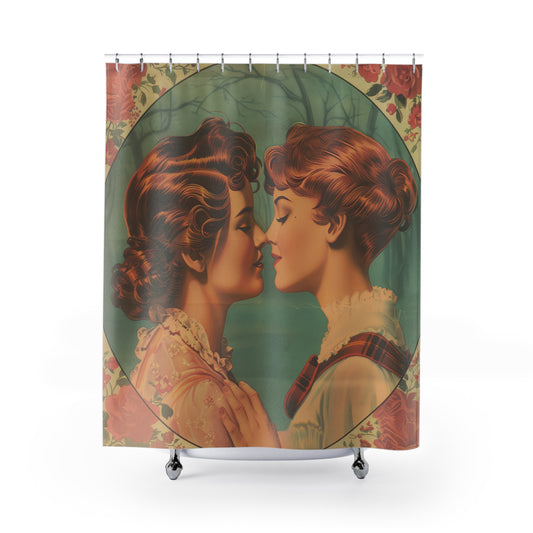 Retro Ginger - Vintage Queer Love Shower Curtain Collection